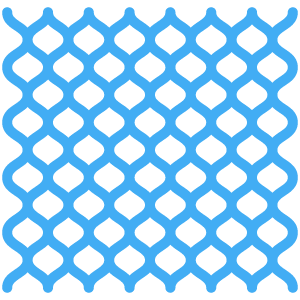 blue chain link fence icon